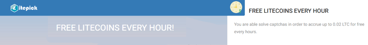 litepick Litecoin faucet